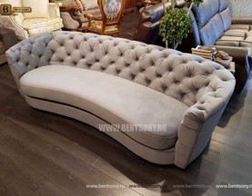 Итальянский Диван Сандриго (Прямой, Велюр, Капитоне) каталог мебели