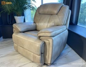 Кресло Рочестер с реклайнером (Натуральная кожа) каталог с ценами